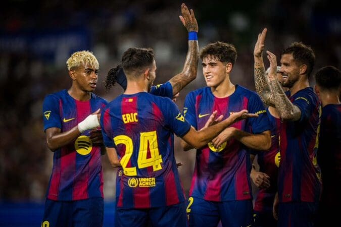 برشلونة يستهل جولته التحضيرية بالفوز على فيسيل كوبي الياباني
