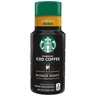 Starbucks mugs, tumblers and more delivered straight to your door. Starbucks Unsweetened Blonde Roast Iced Coffee - 48 Fl Oz : Target