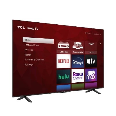 75″ TCL UHD 4K LED Smart TV for 9