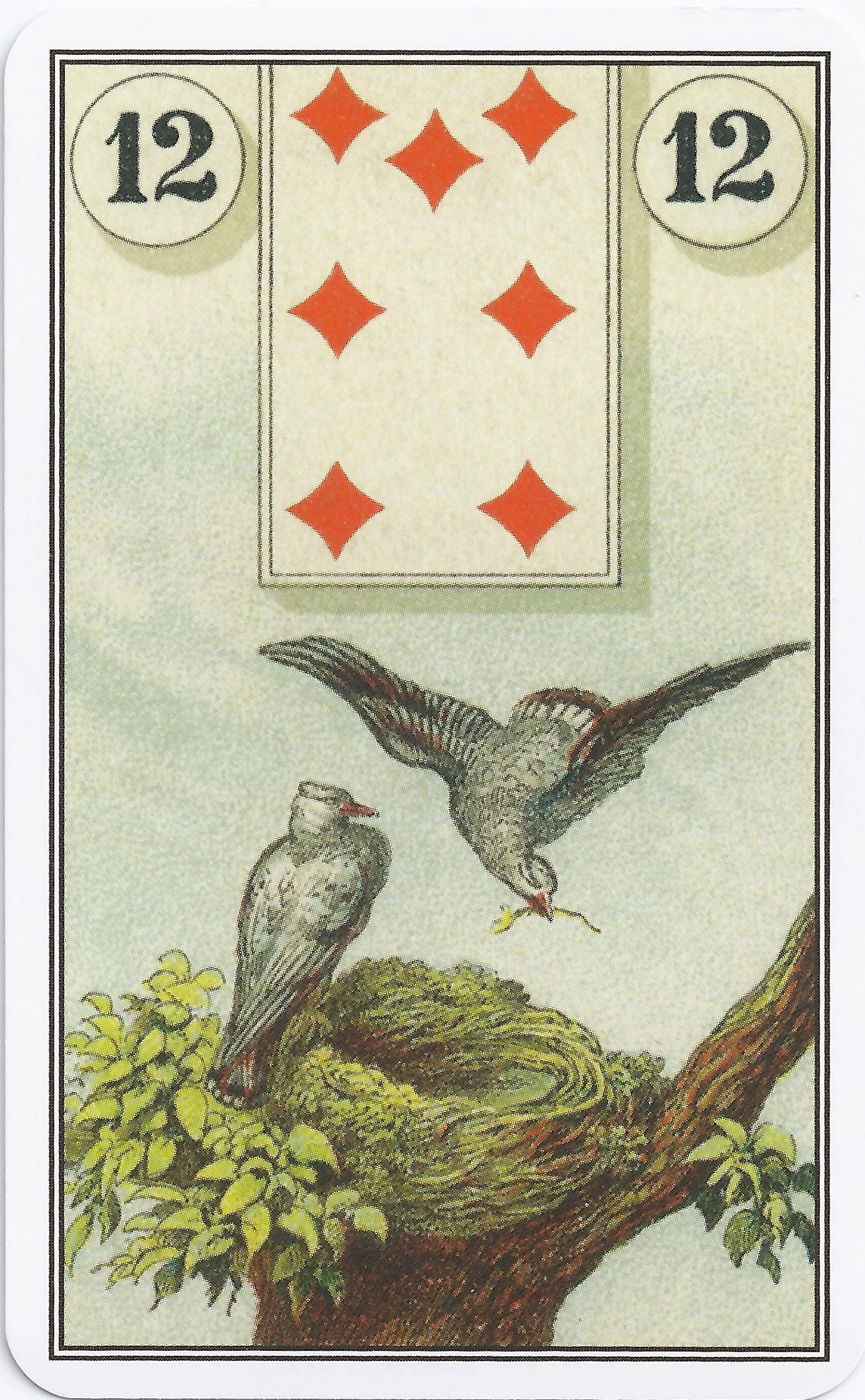 French Cartomancy Lenormand - 12 Birds