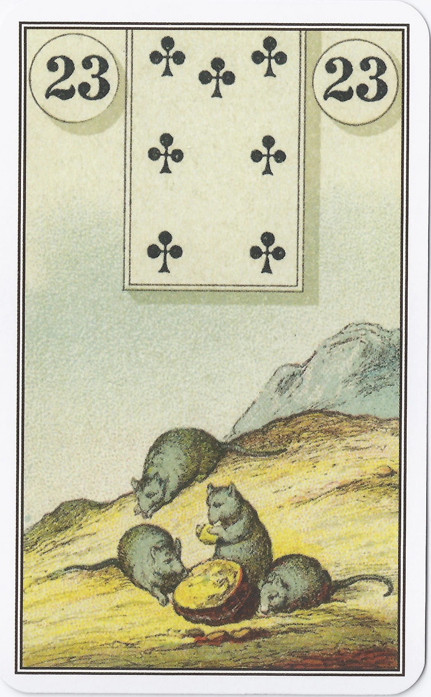 French Cartomancy Lenormand - 23 Mice