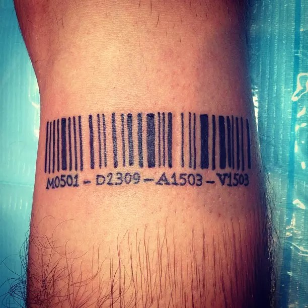 25 Graphic Barcode Tattoo Meanings - Placement Ideas (2019) 612_x_612_jpg