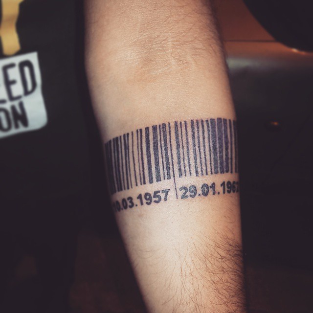 25 Graphic Barcode Tattoo Meanings - Placement Ideas (2019) 640_x_640_jpg