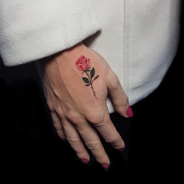 Mini Rosa - Tattoo | Tatuagens