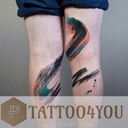 Paint Brush Stroke Tattoo - Tattoo4You 500_x_500_jpg