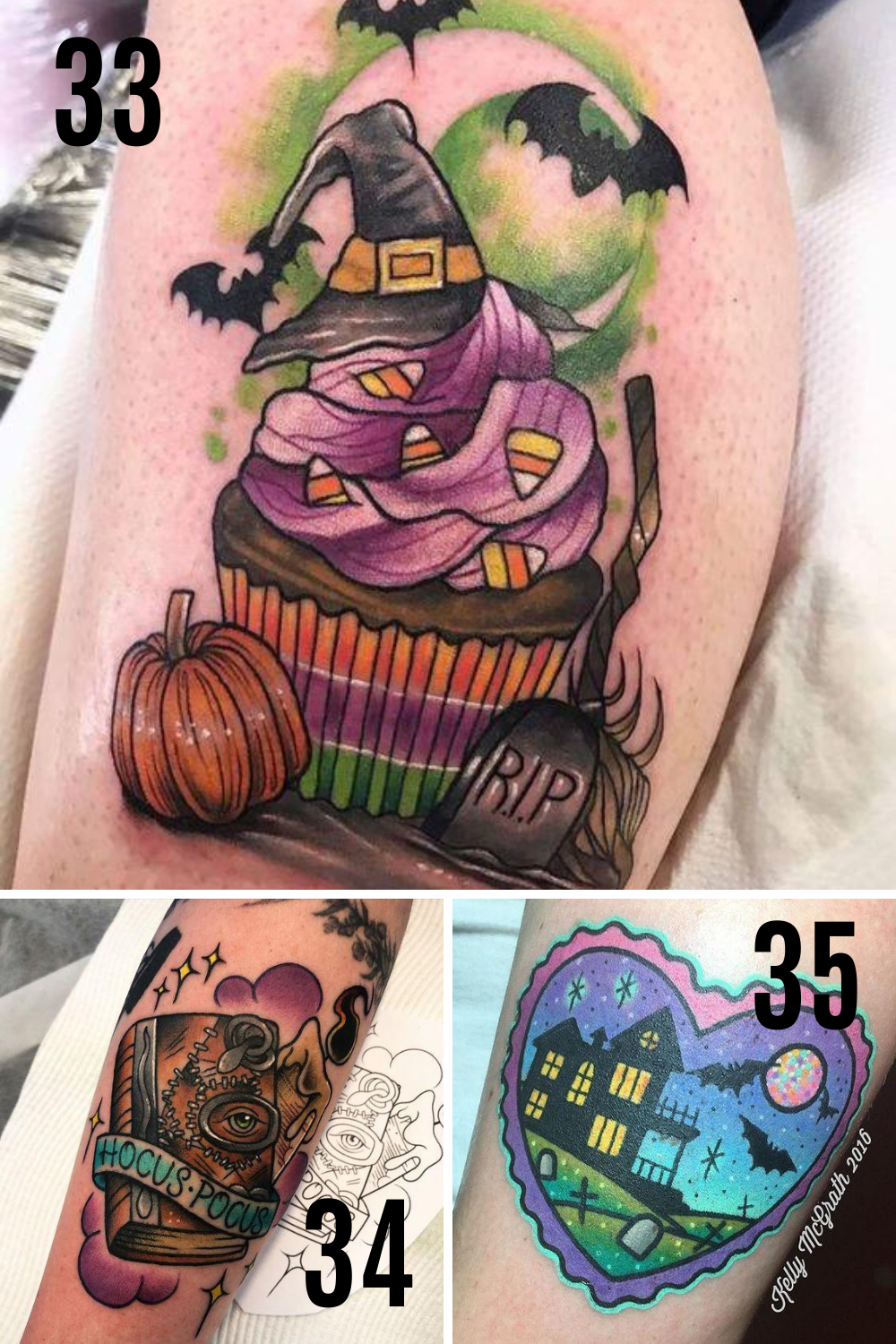 Cool Halloween Tattoo Ideas - Spooky, Cute, And Totally Cool - Tattooglee 1500_x_1000_png