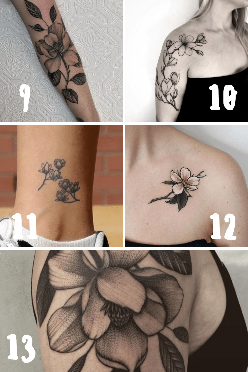 Beautiful Magnolia Flower Tattoo Ideas - Tattooglee 1500_x_1000_png