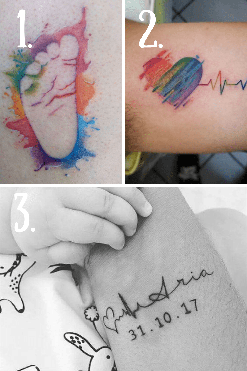 53 Sweetest Rainbow Baby Tattoo Ideas - Tattooglee 1500_x_1000_png