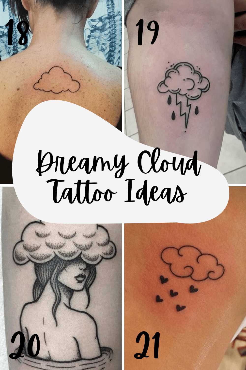 27 Cute Cloud Tattoos With Rainbows + Raindrops - Tattooglee 1500_x_1000_png