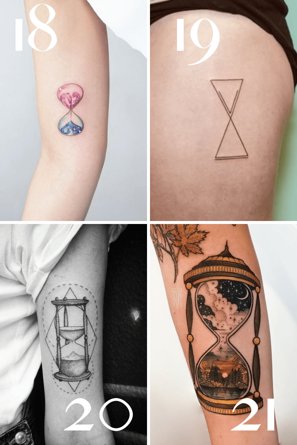 Creative Hourglass Tattoo Ideas For Men + Women - Tattooglee 1500_x_1000_png