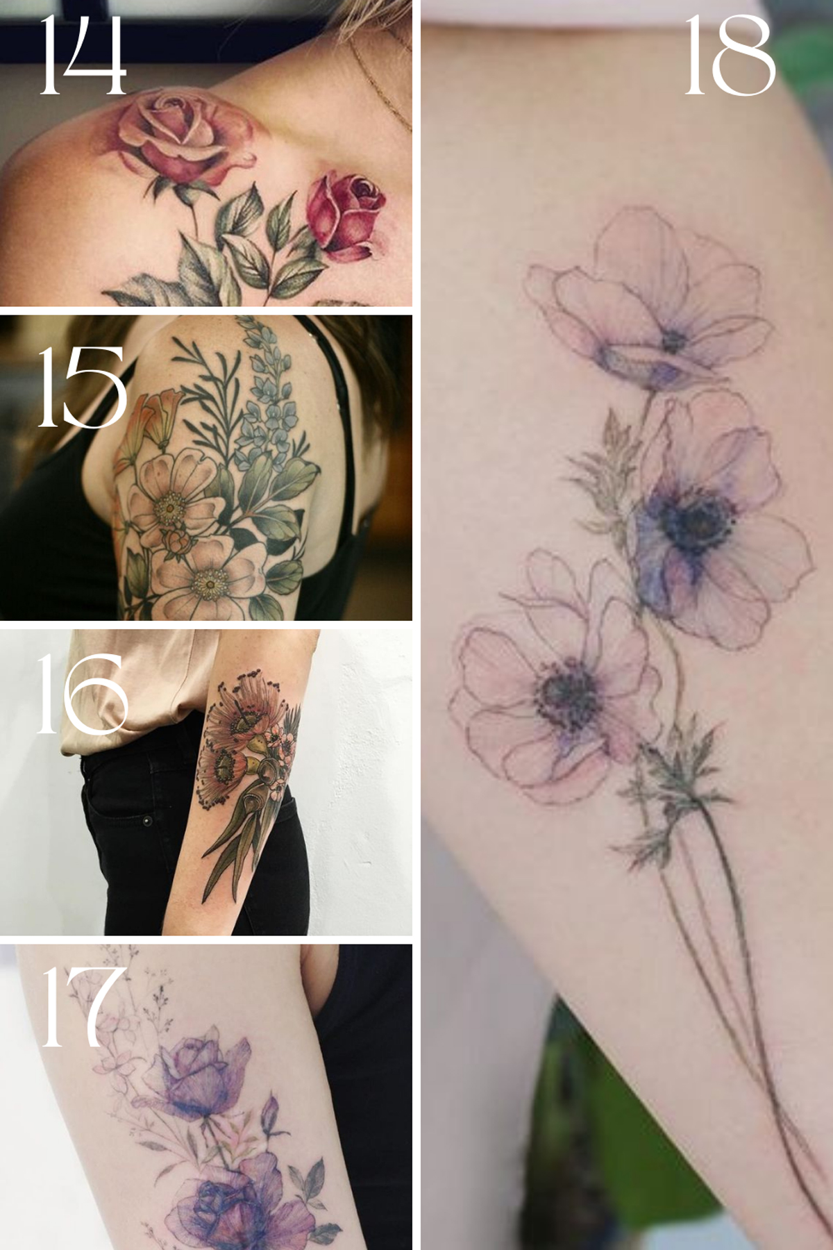 Vintage Flower Tattoo Ideas For Old Souls - Tattooglee 1800_x_1200_jpg