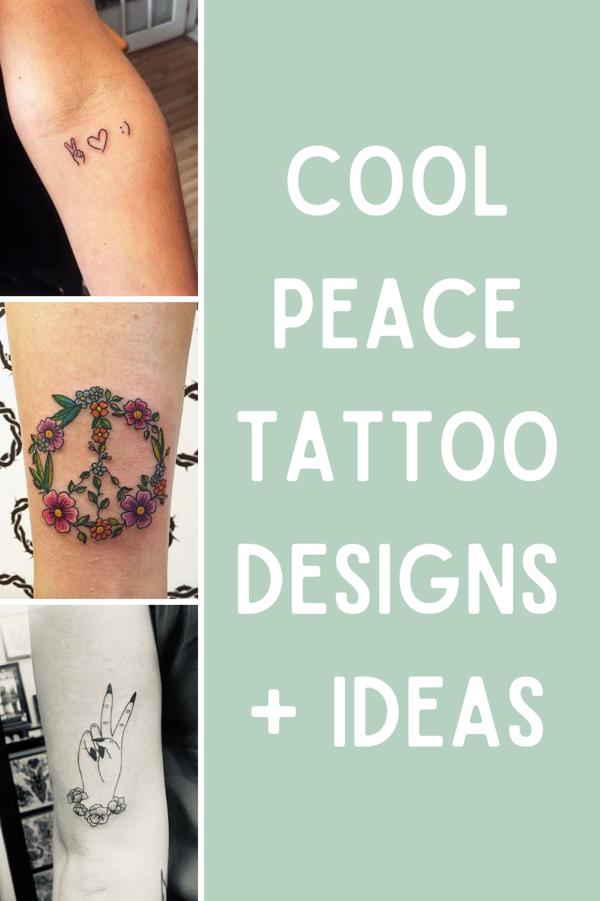 Modern Peace Tattoo Designs & Ideas - Tattooglee 1800_x_1200_jpg