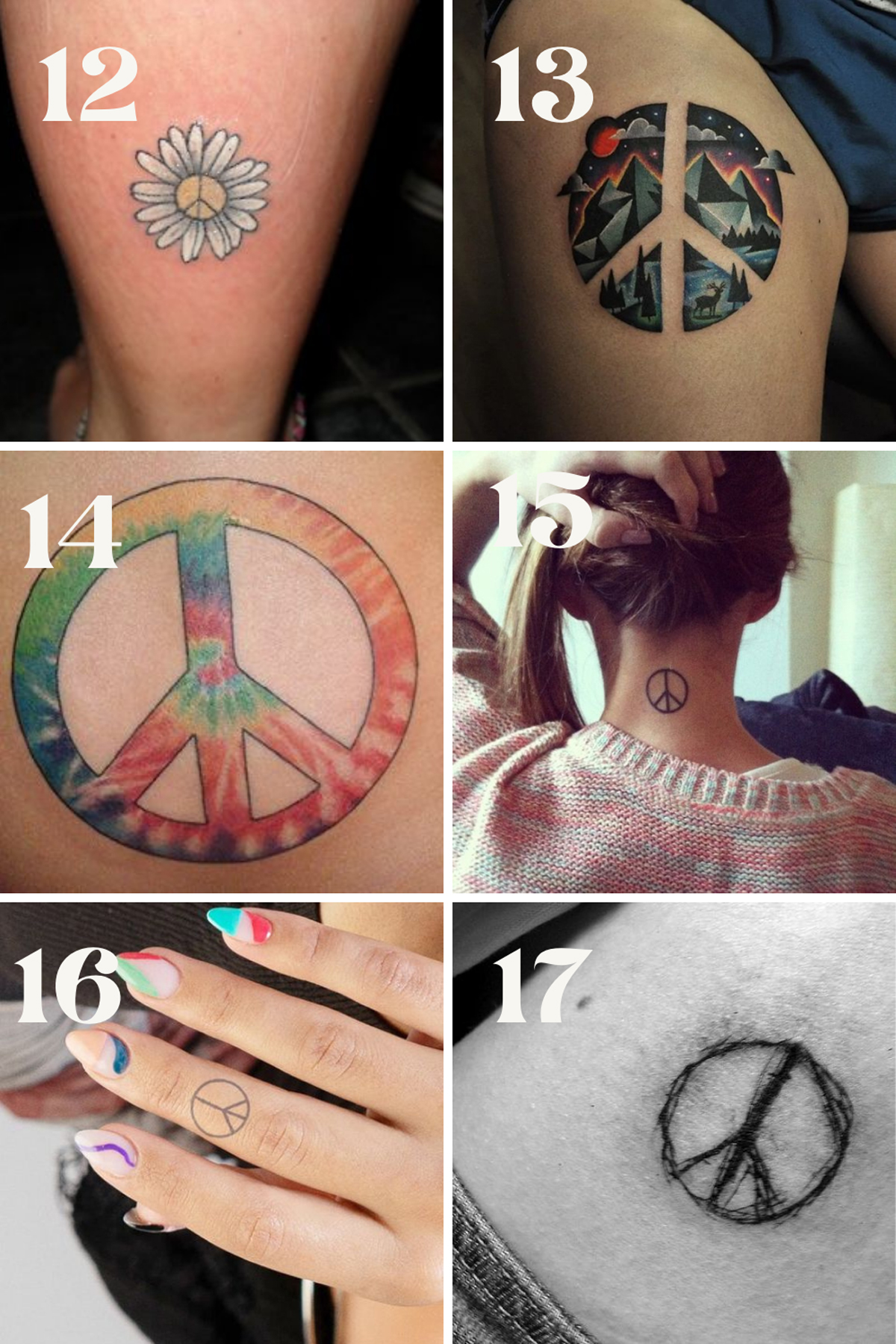 Modern Peace Tattoo Designs & Ideas - Tattooglee 1800_x_1200_jpg