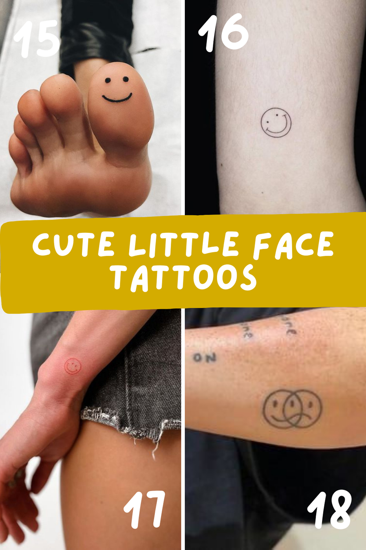 The Happiest Smiley Face Tattoo Ideas - Tattooglee 1800_x_1200_jpg