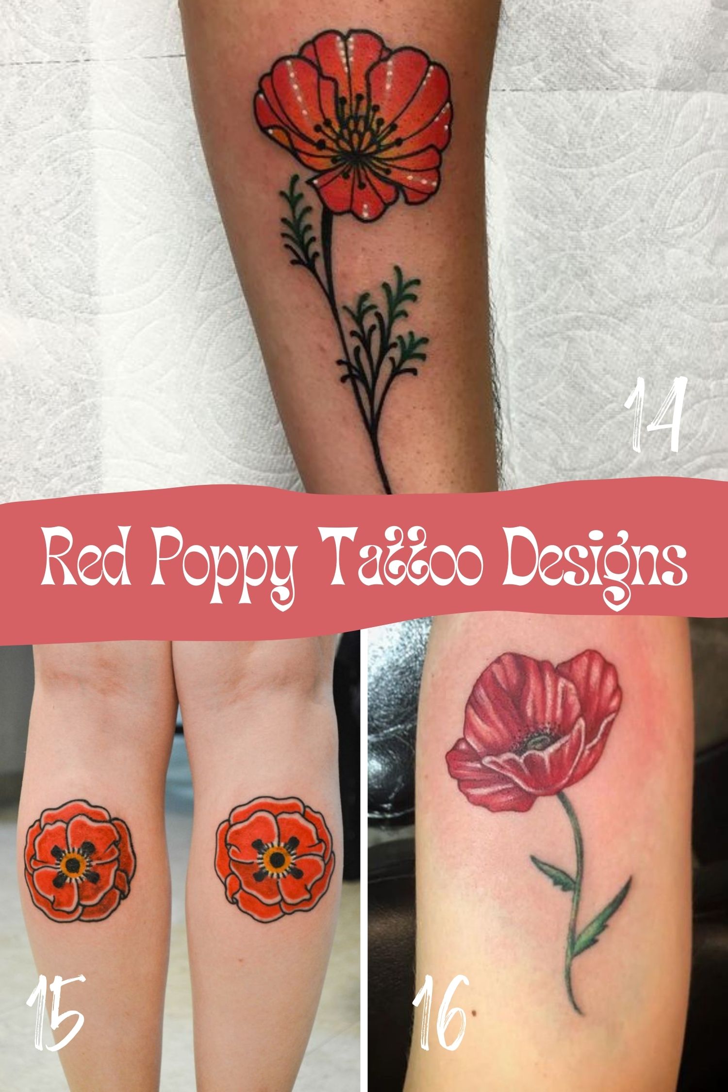 25 Pretty Poppy Tattoo Designs + Ideas - Tattooglee 2250_x_1500_jpg
