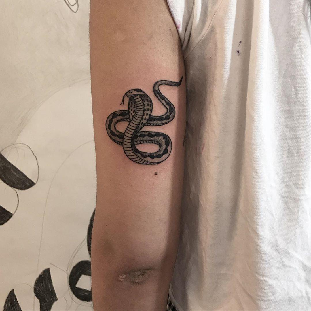 King Cobra By @Lonewolftattoo - Tattoogrid.net 1080_x_1080_jpg