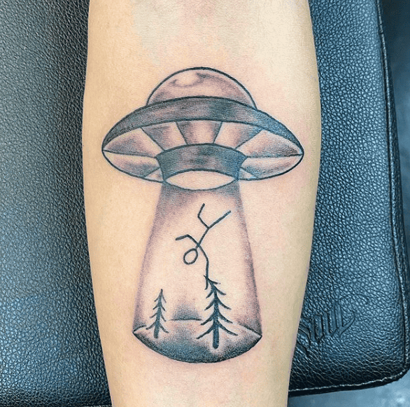 30 Small Alien Abduction Tattoos You'll Love Tattoo Like The Pros