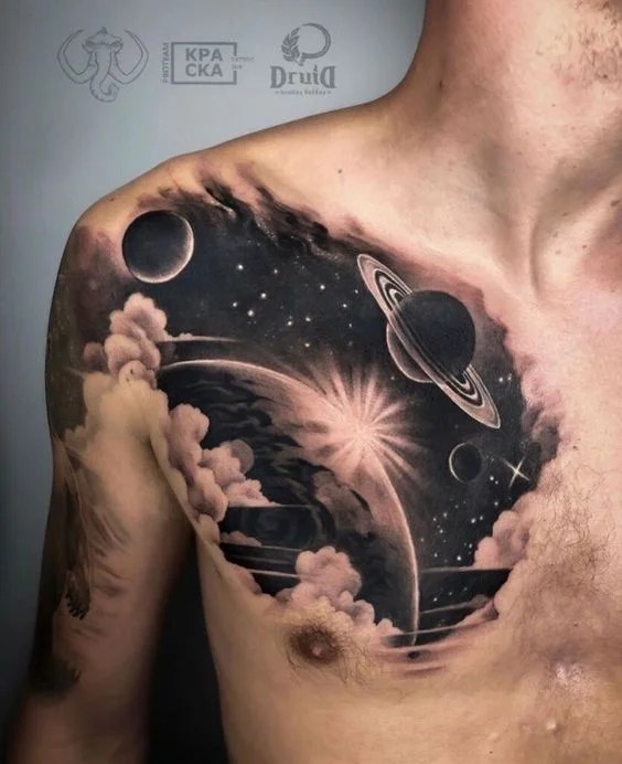 Space And Galaxy Tattoo Ideas To Ignite Your Inner Astronaut 692_x_564_jpg