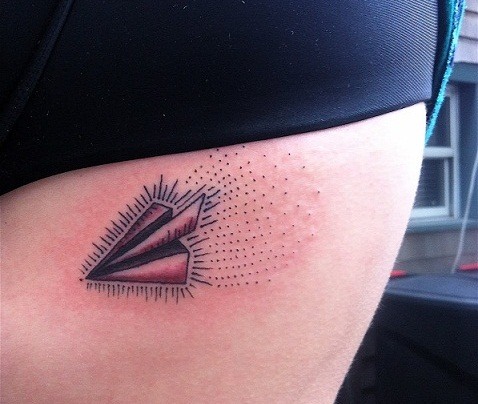 The lyrics and sign a piece of paper as a gift for harry's birthday. 24 Paper Airplanes Tattoos With Fun And Whimsical Meanings Tattooswin