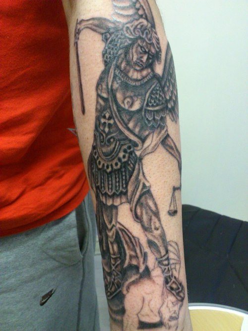 30 Saint Michael Tattoos With Powerful Religious Meanings - Tattooswin 667_x_500_jpg