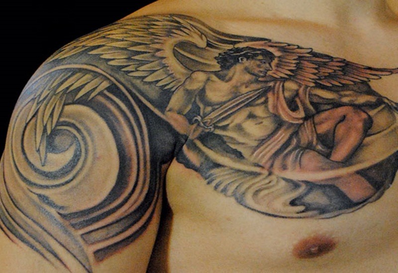 30 Saint Michael Tattoos With Powerful Religious Meanings - Tattooswin 550_x_800_jpg