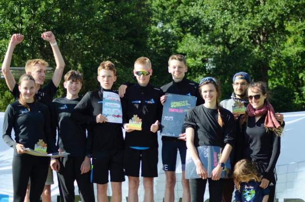 Tri Güstrow 2022 Siegerehrung Staffeln