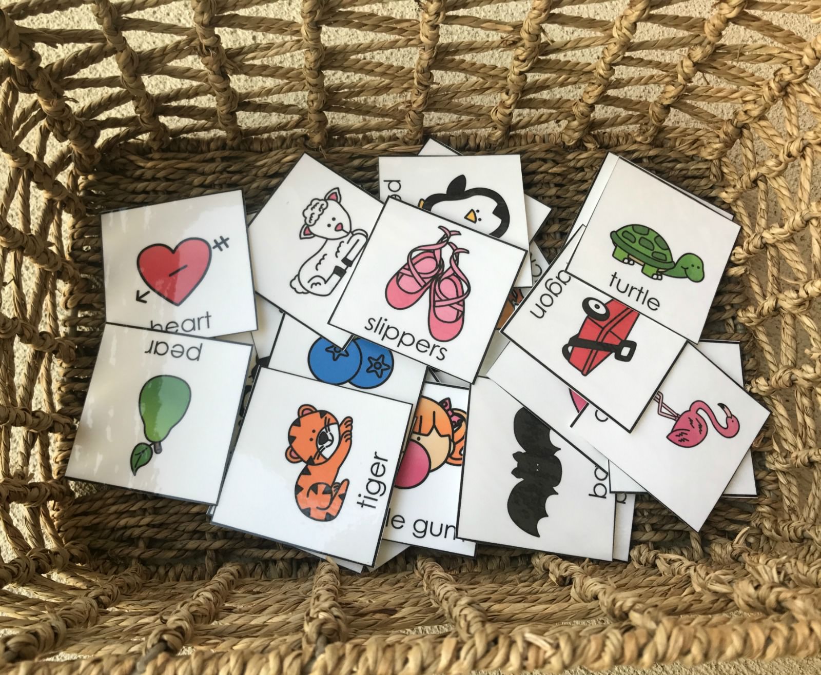 Print the pages in color on cardstock or laminate for durability. Color Matching Toddler Activity