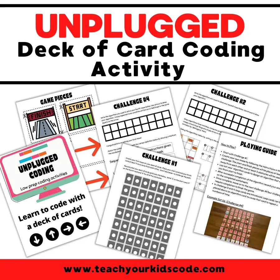 Colorful spinners are included for more fun. Teach Your Kids To Code With A Deck Of Cards Teach Your Kids Code