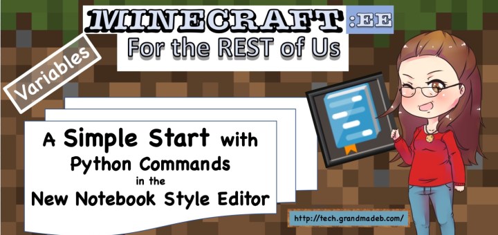 Minecraft Python Coding with Variables