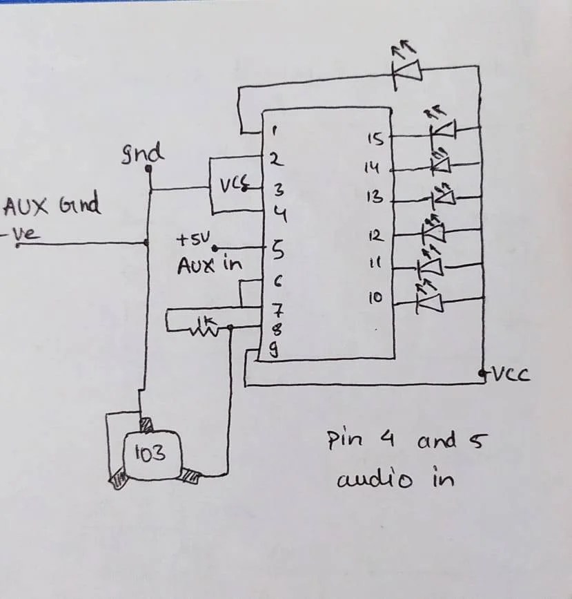 Rgb Vu Meter Using Lm3915 Ic Techatronic