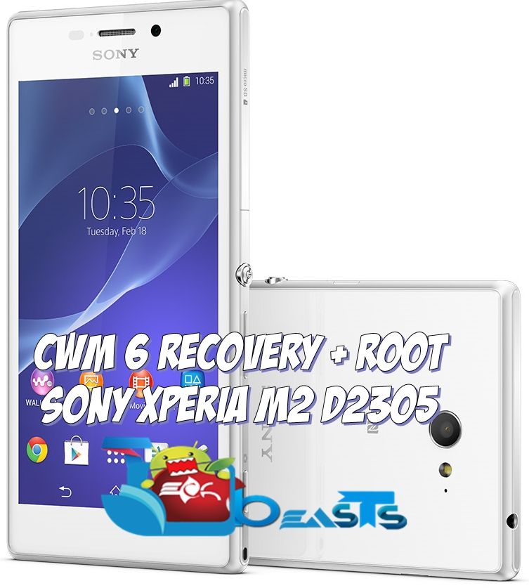 Install CWM Recovery and Root Sony Xperia M2 D2305 Running