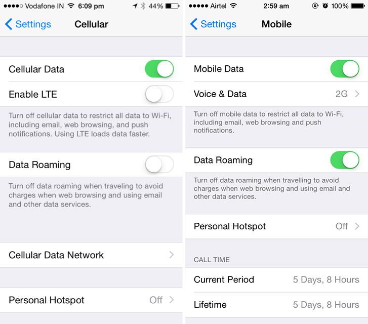 How To Switch To 2G, 3G or LTE in iOS 8.1 on iPhone