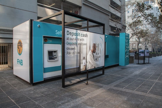 Make deposits for cash at selected atms; Fnb Debuts Banking In A Box Techcentral