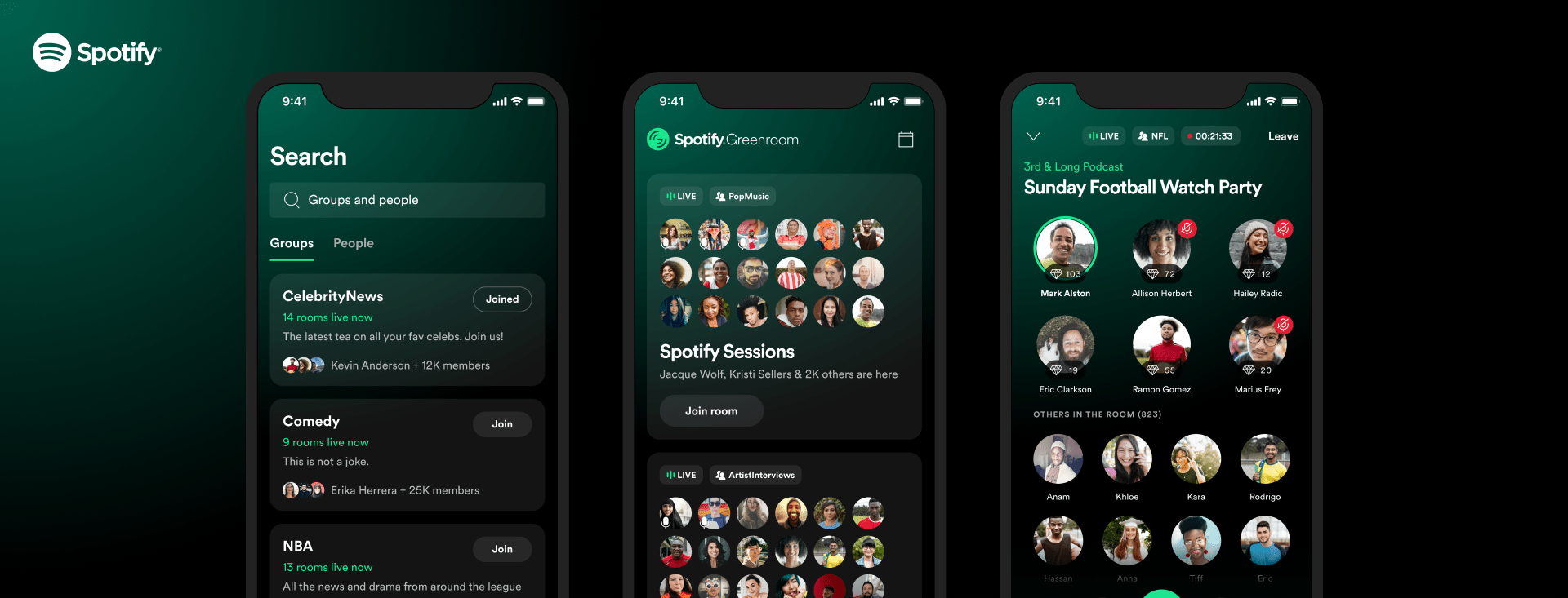 Spotify Launches Its Live Audio App And Clubhouse Rival Spotify Greenroom Techcrunch