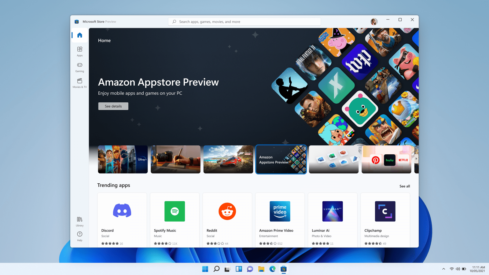 Some of us work at our computers for many hours during the day and night, but there's no reason you can't bring a little fun and charm to your desk by personalizing your computer's wallpaper. Microsoft Rolls Out Access To The Amazon Appstore Preview In Windows 11 Techcrunch