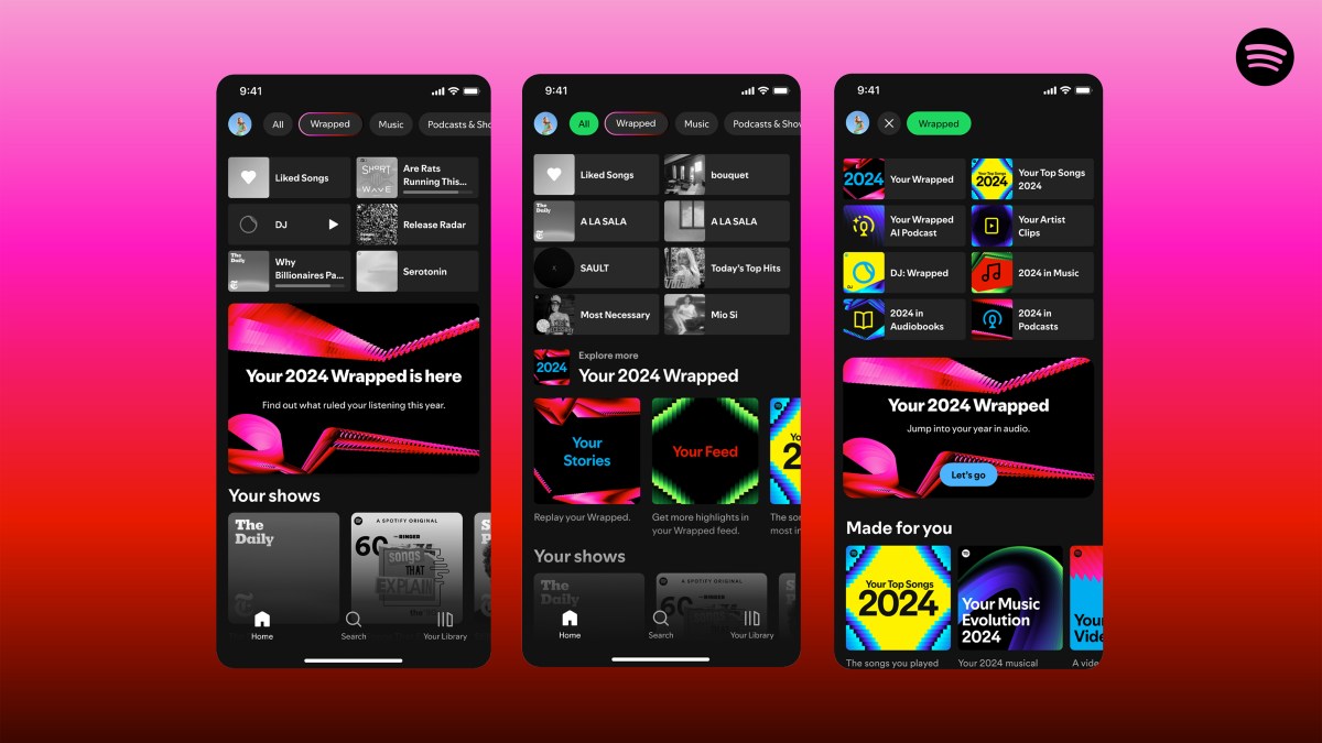 يضيف Spotify Wrapped 2024 بودكاست مدعومًا بالذكاء الاصطناعي مدعومًا بـ NotebookLM من Google يضيف Spotify Wrapped 2024 بودكاست مدعومًا بالذكاء الاصطناعي مدعومًا بـ NotebookLM من Google