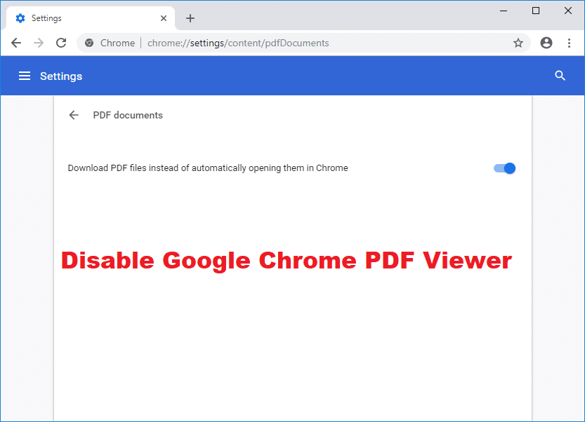 Adobe is the original creator of th. How To Disable Google Chrome Pdf Viewer Techcult