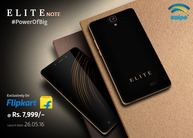 Swipe Elite Note with 5.5 inch display, 3GB RAM and 13 MP camera launched for Rs. 7999