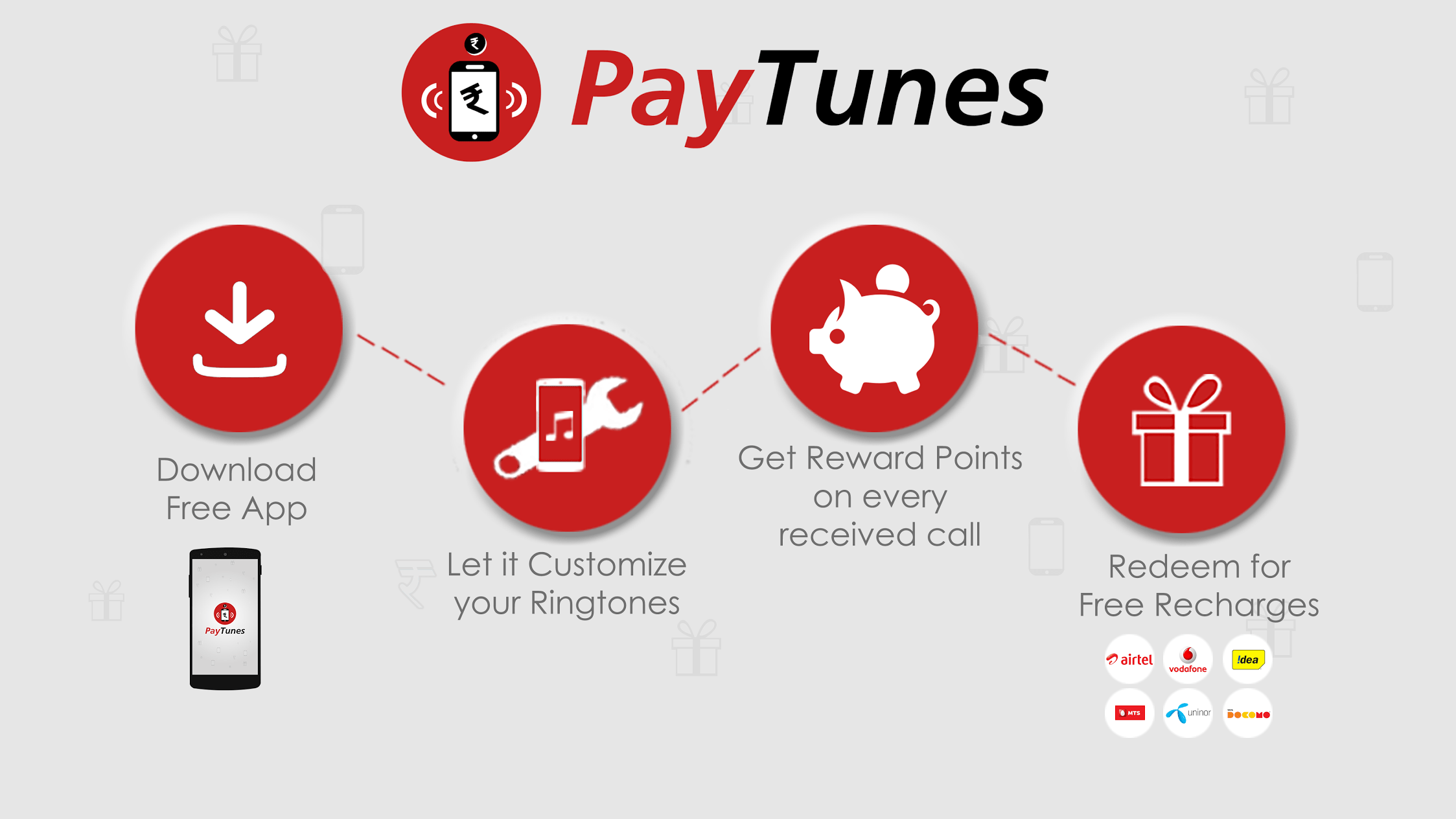 Paytunes replaces mobile ring tones of your phone with ads and rewards free recharge