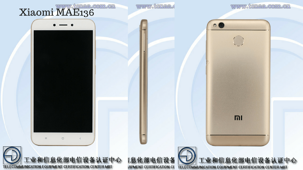 Xiaomi MAE136 & MBE6A5 with 3GB RAM, 13 MP camera, 4000mAh battery get certified