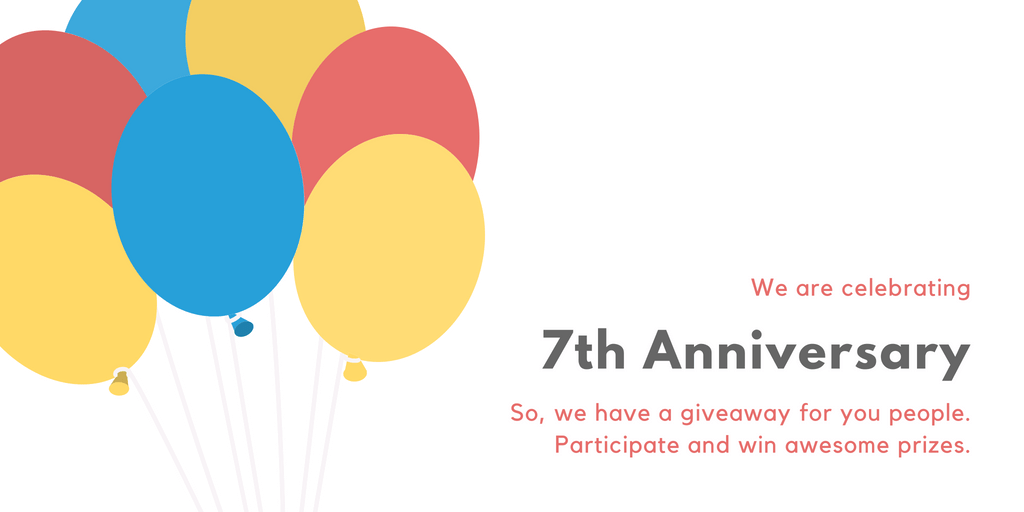 Win Redmi note 5 Pro and More products – participate in our 7th anniversary giveaway