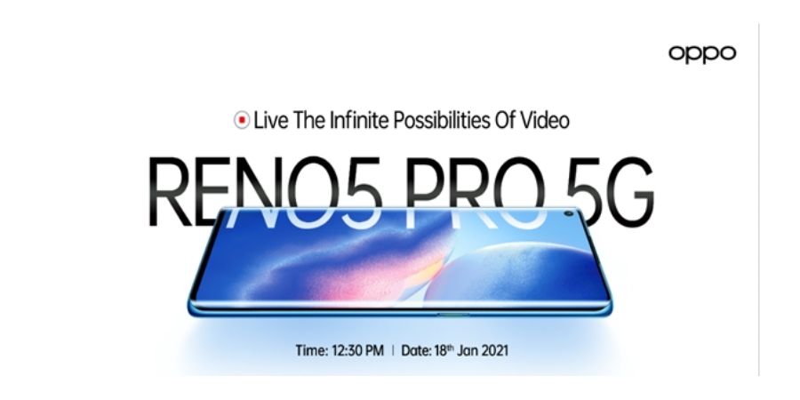 OPPO Reno5 Pro 5G launching in India on January 18