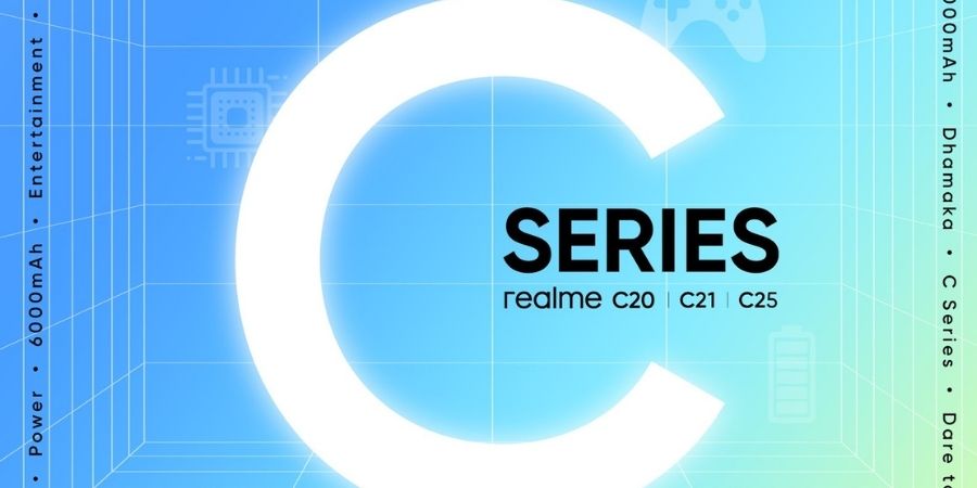 Realme is launching Realme C20, C21, and C25 smartphones on April 8