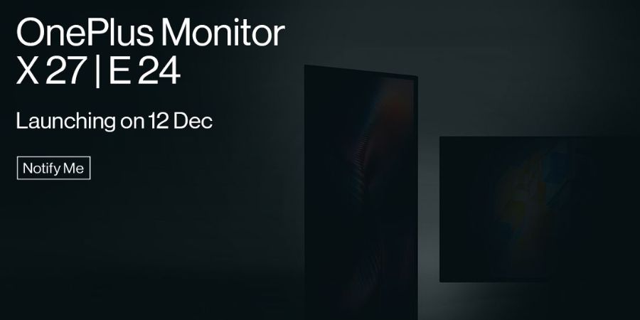OnePlus to launch monitors on December 12