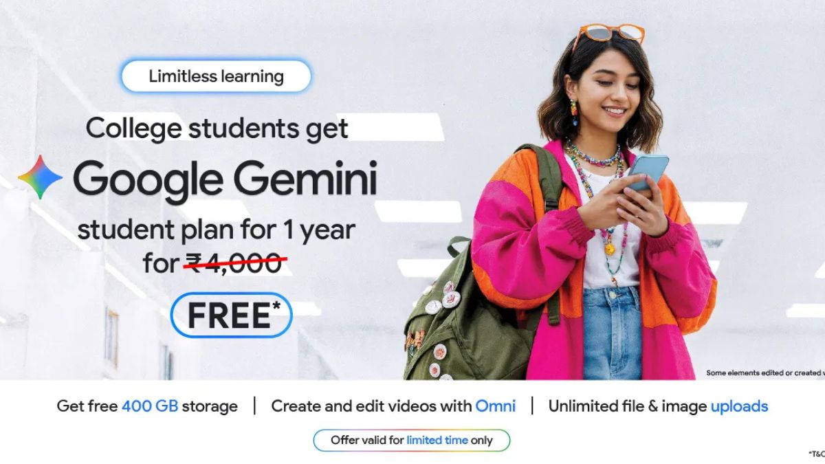 Google Offers Free One-Year AI Plus Plan to Students in India, Adds New Gemini Study Tools
