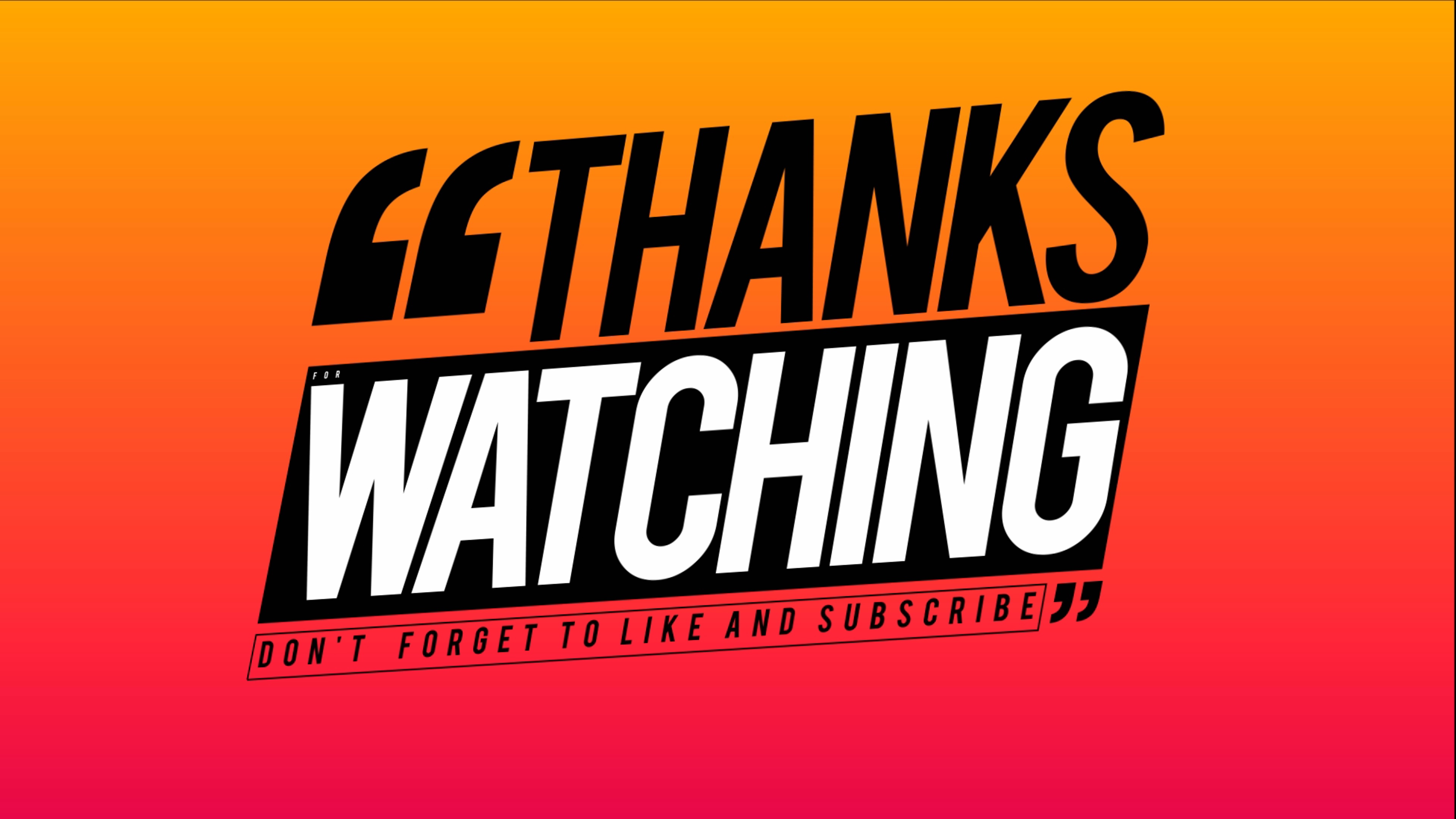 Free 2D Outro Template 12 [ENDSCREEN NO TEXT] RKMFX