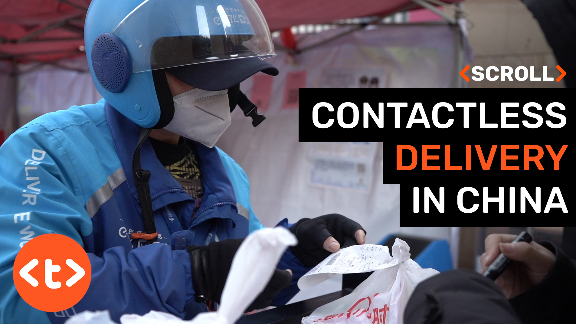 Delivery platforms provide 'contactless delivery' to prevent spread of