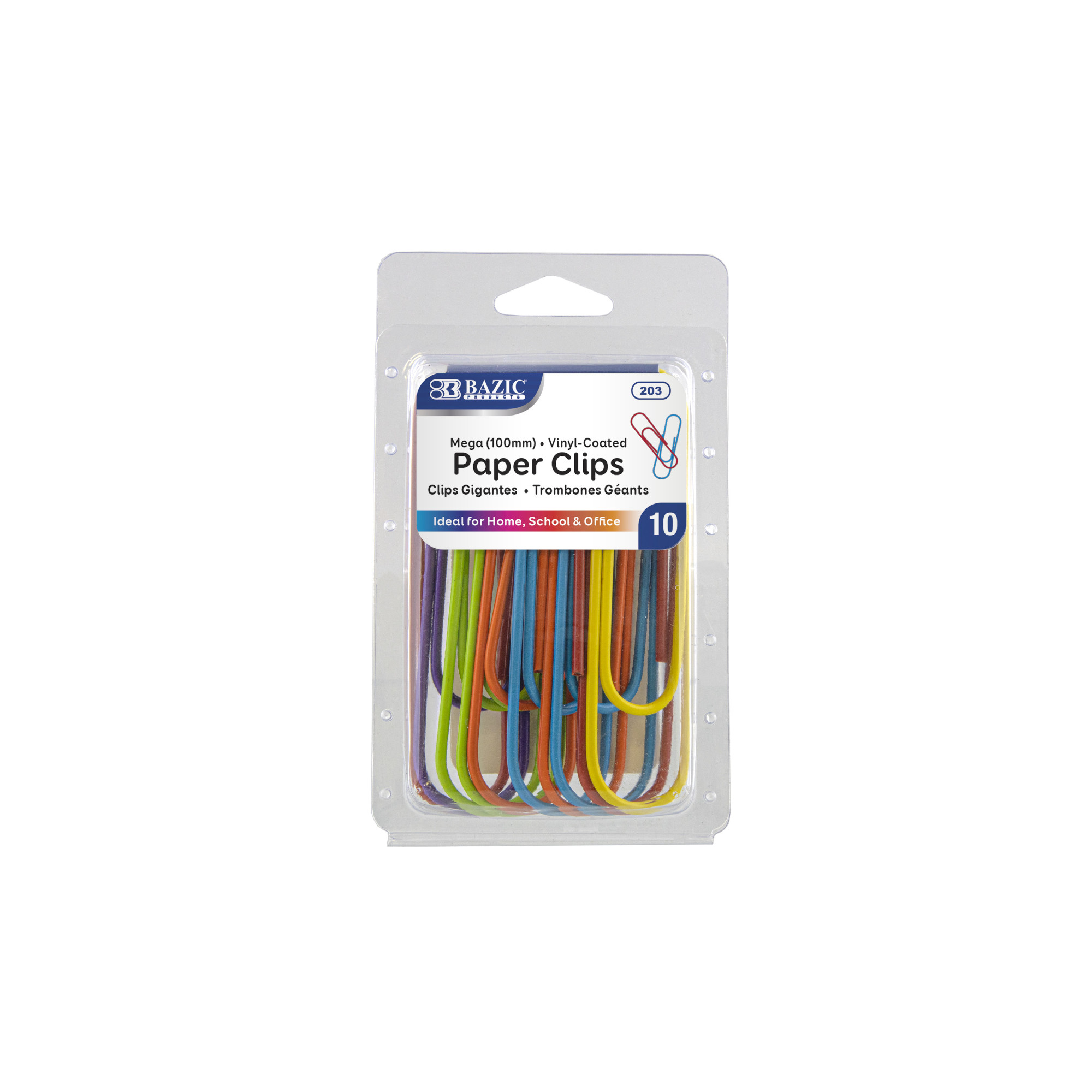 Bazic Mega Coloured Paper Clips - TechPro Business Solutions Ltd