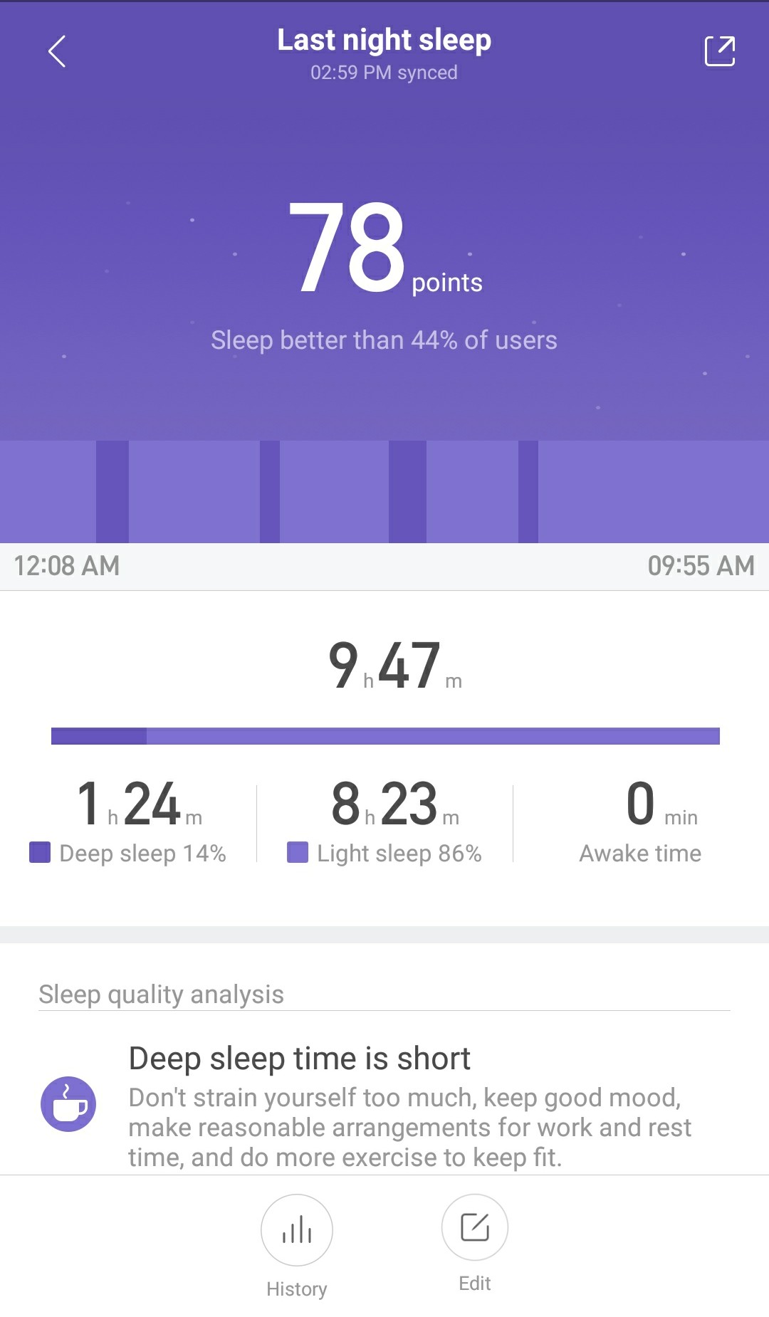 xiaomi amazfit bip sleep tracking