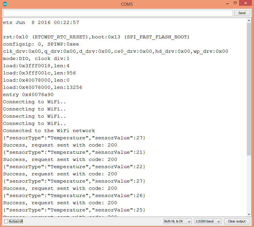 ESP32 Sending JSON to Flask Server on the RPI3 techtutorialsx